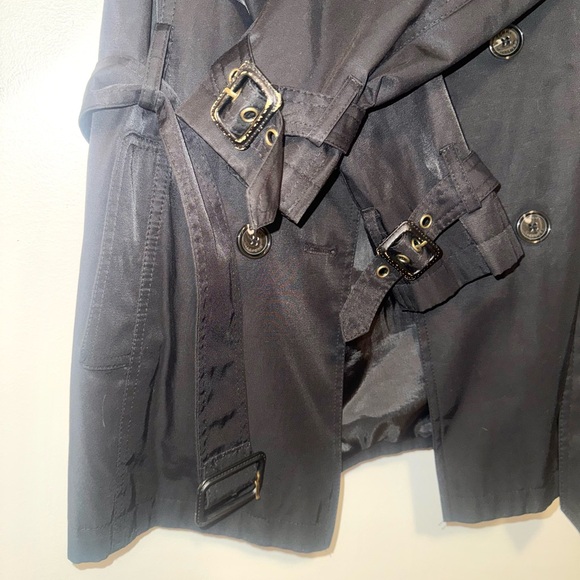 Tommy Hilfiger Black Trench Coat for Women - Picture 6 of 7